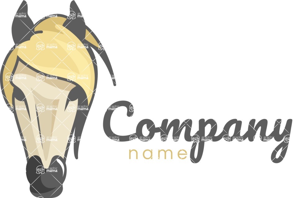 Business Logo Templates - vector graphics in a pack from GraphicMama - Modern Horse Vector Logo Design